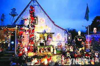 德國民居，裝飾一新迎新年