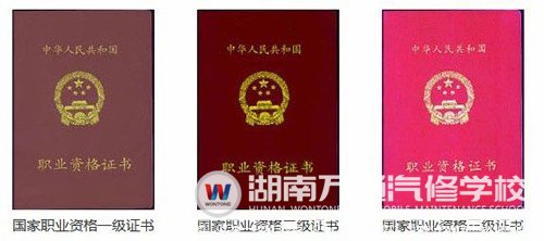湖南萬通組織學(xué)子們考取的職業(yè)資格證書