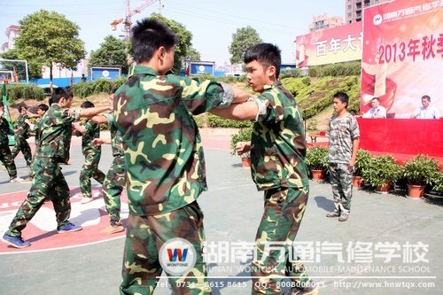 軍體拳鏗鏘有力，盡顯新生風(fēng)采