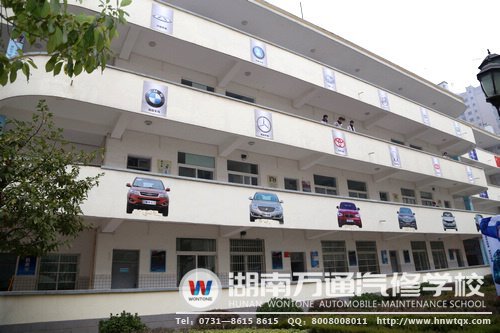 教學(xué)樓盡顯汽車文化