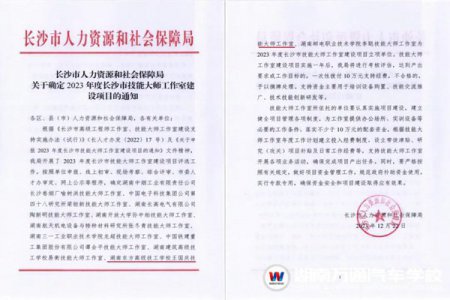 賀報！湖南東方高級技工學(xué)校王國慶技能大師工作室項目獲批建設(shè)！