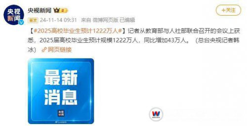 25屆高校畢業(yè)生預計規(guī)模1222萬人!就業(yè)難出天際!出路在哪?對高考生有何啟示