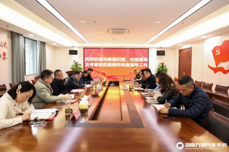 長沙市委組織部、市局領(lǐng)導(dǎo)及專家組蒞臨我校開展示范性高級技工學(xué)校中期驗收工作